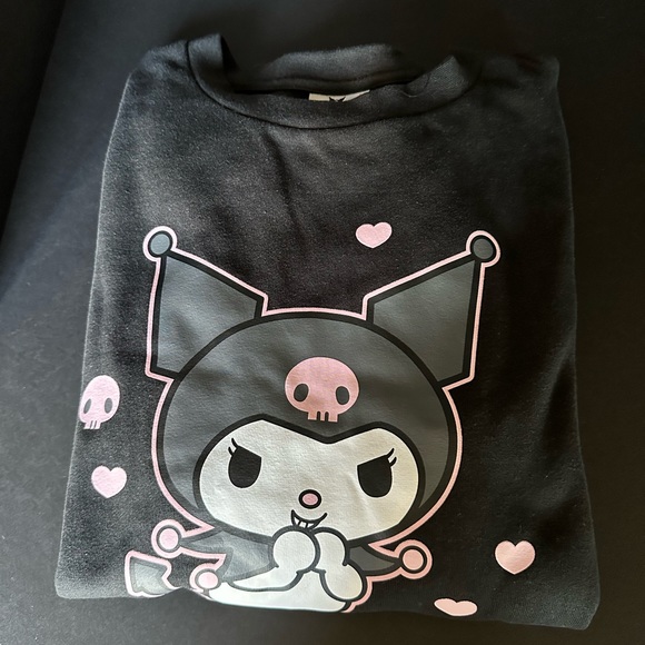 Kuromi black long sleeve sweatshirt size large 🩷 - Picture 4 of 5